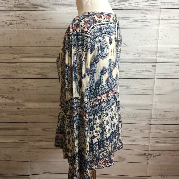 Anthro BirdCage Floral Print PaisleyPeasant Blouse - Picture 3 of 8